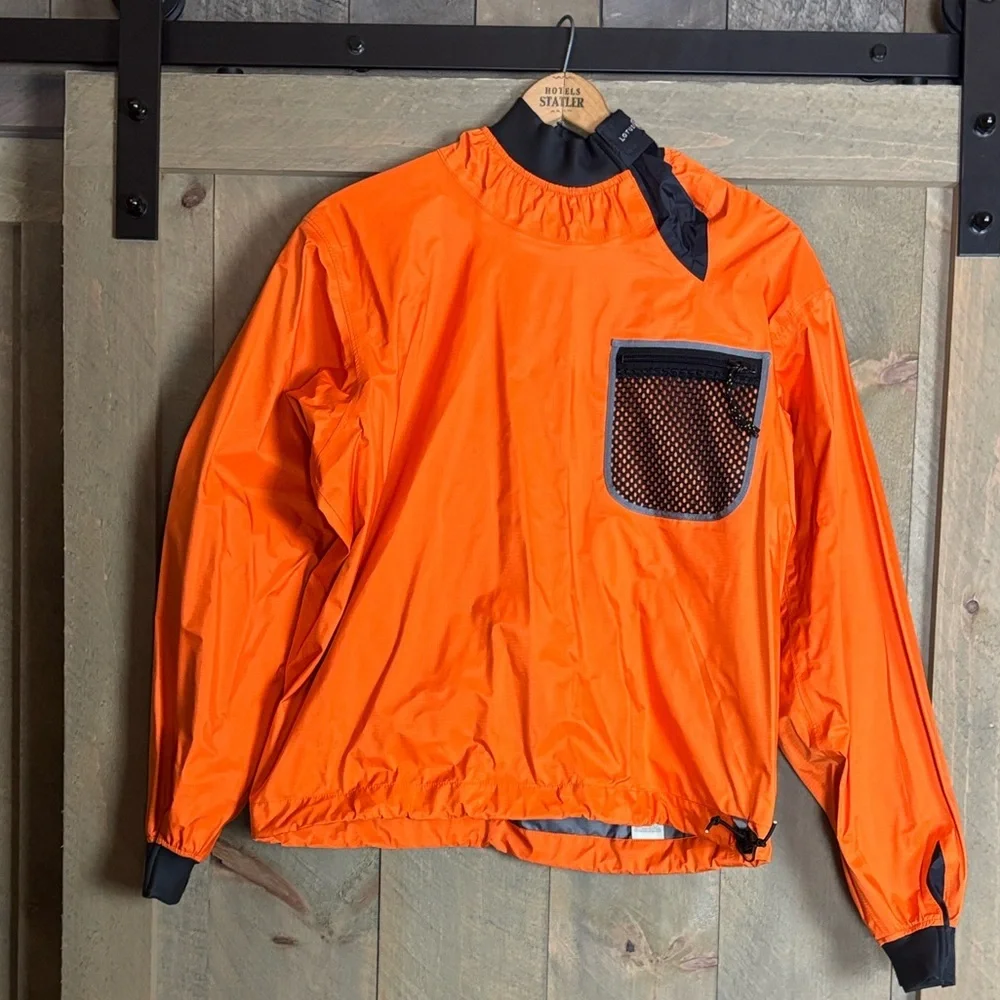 Patagonia Lotus Designs neon orange paddling jacket Size Medium
